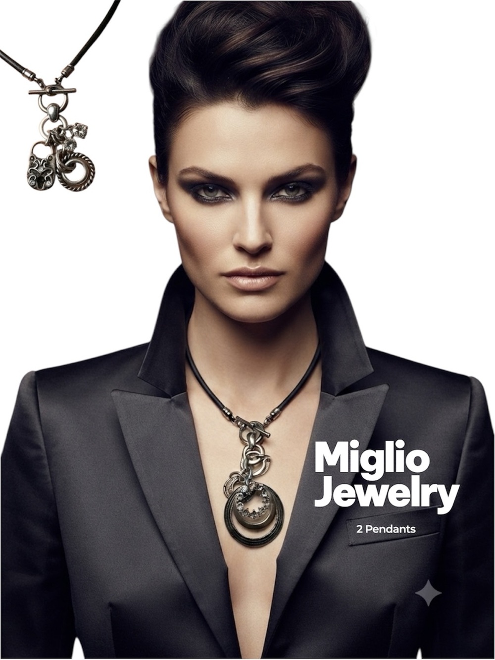 Miglio Jewellery Statement Necklace – 3-Piece Set